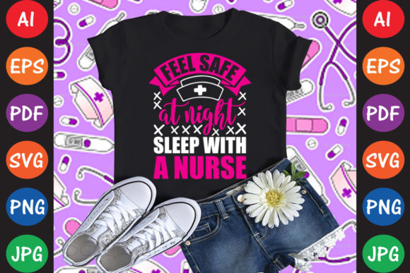 Feel Safe at Night: Nurse Graphics for T-Shirt Designs