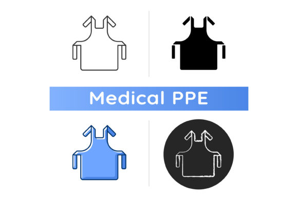 Medical Apron Icon: Graphics and Icons for Sellers