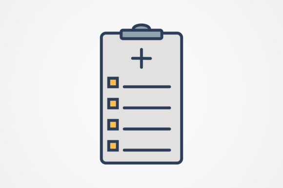 Medical Chart Line Filled Icon: Premium Graphics and Icons