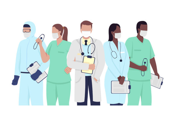 Medical Professionals Characters: Graphics & Illustrations