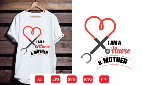 Nurse Mom Graphics for Print Templates
