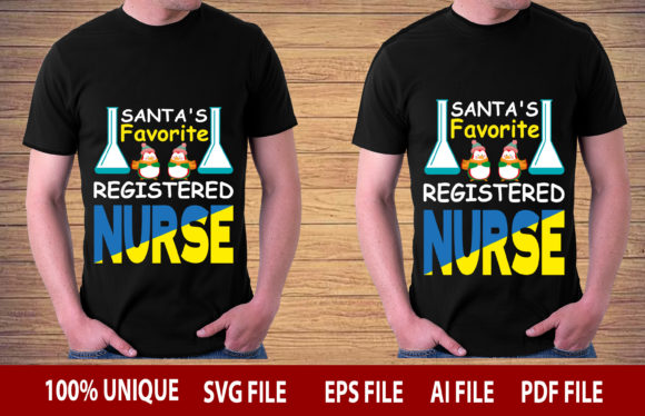 Santa’s Favorite RN Graphics for T-Shirt Designs