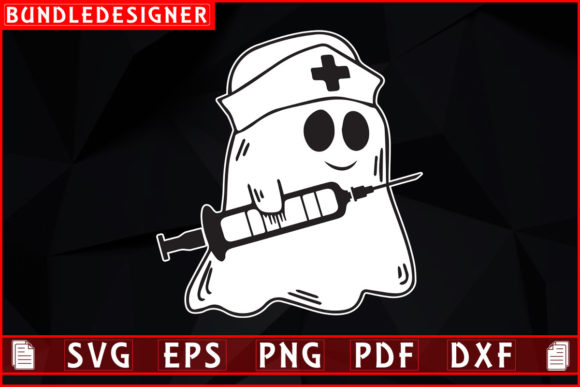 Vector Nurse Ghost: Graphics & Print Templates